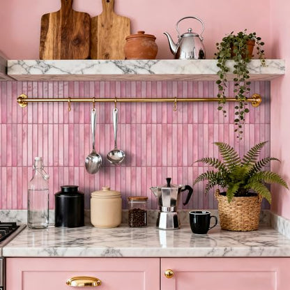 20 Sheets Subway Tile Stickers Peel and Stick Backsplash Decal Panel - color: Etp05