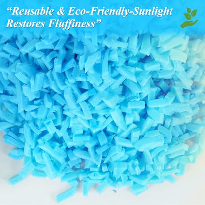 Bean Bag Filler, 20lbs Gel Shredded Memory Foam Filling - size: 20lbs
