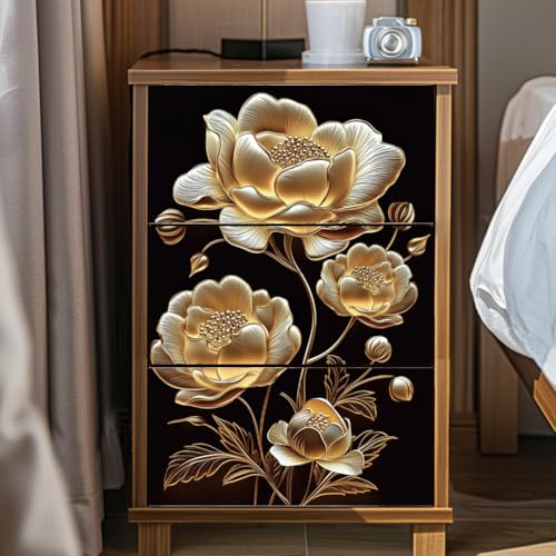 Peacoblue 3D Art Flowers Rub On Transfers for Furniture Craft 6"x12" - style: 3D Art Flowers
