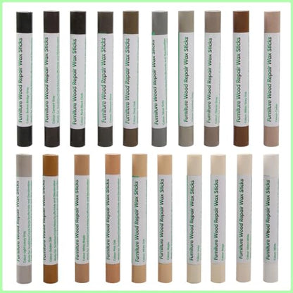 Furniture Markers Touch Up, 20 Colors Wood Filler Sticks- Common Series - color: Common Series