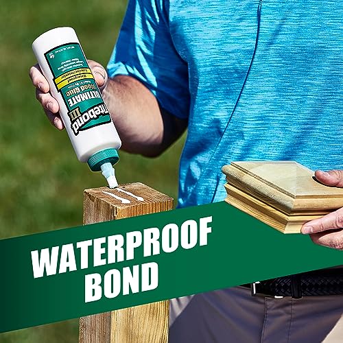 Titebond III Ultimate Wood Glue 8 Oz. (12 Pack) – Premium Professional Woodworking Adhesive, Waterproof, Strong Initial Tack, Interior/Exterior Use, Easy Water Cleanup – 1413 - size: 8 Fluid Ounce (12 Pack)