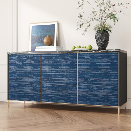 VEELIKE Indigo Blue Grasscloth Peel and Stick Wallpaper Textured Grasscloth Wallpaper Prepasted 15.7''x118'' Blue Grasscloth Contact Paper Removable Grass Cloth Wallpaper for Bedroom Bathroom - color: Indigo Blue, size: 15.7" x 118"