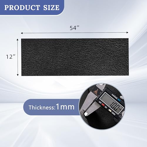 Leather for Furniture,Black Vinyl Faux Leather Sheets - color: Matte Black, size: 1/3 Yard
