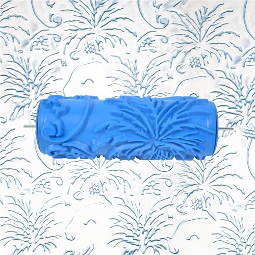 Nichiyo 5'' Texture Rubber Roller DIY Patterned Paint Roller - color: 040Y
