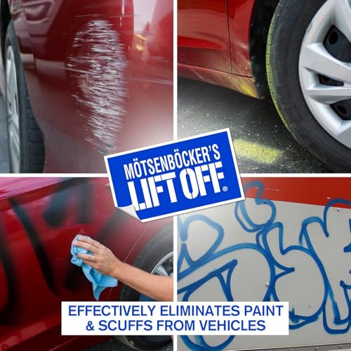 Motsenbocker’s Lift Off 45406-4PK 16-Ounce Paint Scuff and Graffiti Remover Easily Removes Paint Scuffs, Spray Paint, Acrylic from Multiple Surfaces Vehicles, Brick, Boats, Concrete, Pack of 4 , white - size: 16 Fl Oz (Pack of 4)