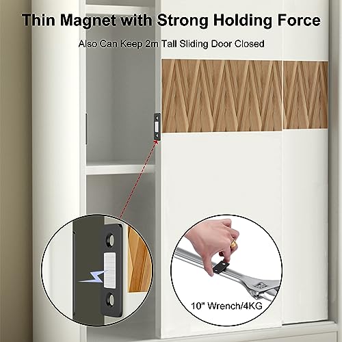 Cabinet Magnetic Catch Jiayi 6 Pack Ultra Thin Cabinet Door Magnets Stick on Drawer Magnets Cabinet Latch Magnetic Closures for Cabinets Kitchen Closet Door Closing Magnetic Door Catch Closer - size: Ultra Thin-6 Pack