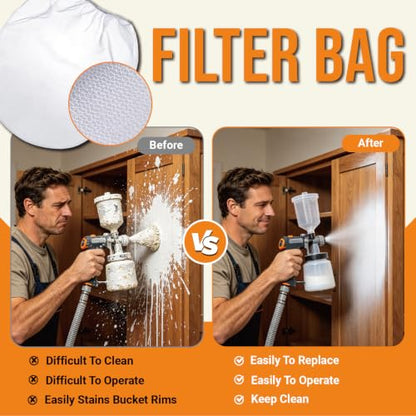 Strainer Bag 5 Gallon 50 PCS Filter Bag With Nylon Fine Mesh