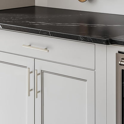 HOME EDIT Brushed Nickel Cabinet Handles, Drawer Pulls, 4 Inch, 30 Pack - color: Brushed Nickel, size: 4 Inch Hole Center
