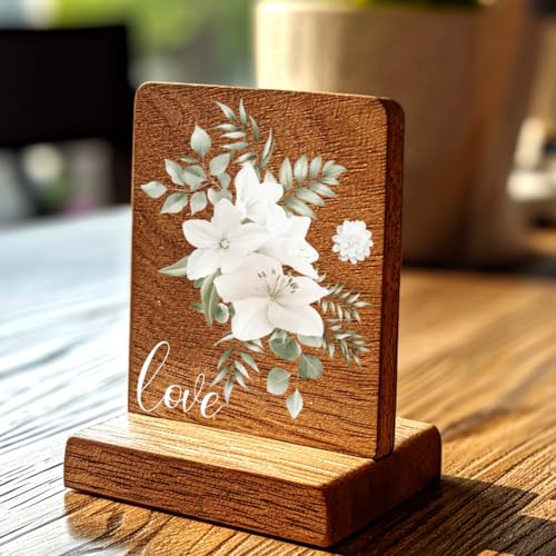 4 Sheets White Rose Flower Rub on Transfers for Crafts, 12×6in