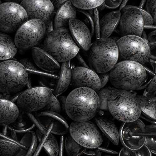 ® 100 Pcs/Box Upholstery Nails,Tacks 7/16in Head Dia [Antique Pewter Finish] DX0511APW