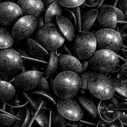® 100 Pcs/Box Upholstery Nails,Tacks 7/16in Head Dia [Antique Pewter Finish] DX0511APW
