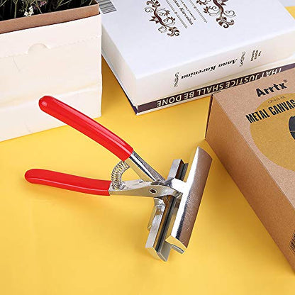 Arrtx Alloy Art tool Extra Wide Canvas Pliers Stretching Puller with Padded Spring Return Handle for Stretcher Bars Artist Framing Tool