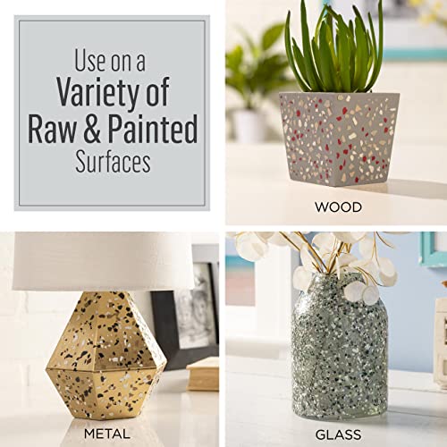 FolkArt, 8 oz, Terrazzo Flakes 2-in-1 Finish Perfect for DIY Indoor and Outdoor Arts and Crafts Projects, 49952, Matte Sealer - color: Matte Sealer, style: Terrazo Sealer