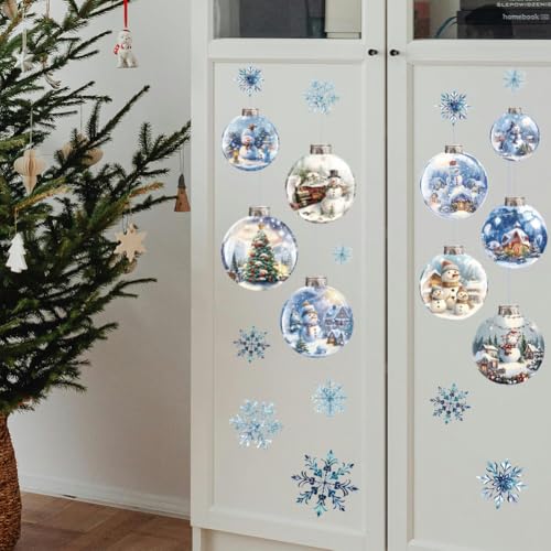Peacoblue Christmas CrystalBall Rub On Transfers for Furniture Craft 6"x12" - style: Christmas Crystal Ball