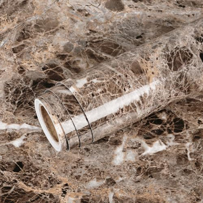 Livelynine 24x394 Dark Brown Contact Paper Peel and Stick Countertop Waterproof Wallpaper for Kitchen Marble Vinyl Wrap for Countertops Bathroom Counter Covers Desk Table Top Covering Self Adhesive - size: 24" x 394"