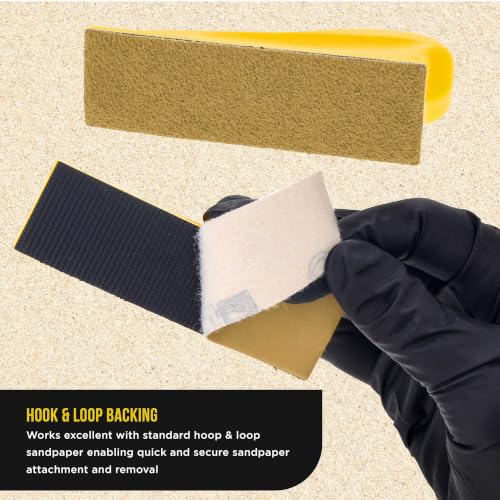 Dura-Gold Premium 1" x 4" Gold Sandpaper Micro Sheets, 80 Grit (Box of 45) - style: 80 Grit