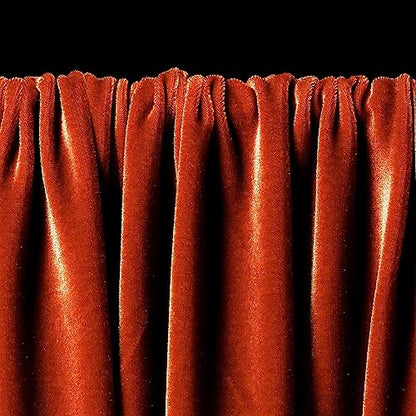 Ice Fabrics Stretch Velvet Fabric by The Yard - 60" Wide Soft Stretchy Fabric for Sewing Clothes, Apparel, Costume, Crafts - 90% Polyester 10% Spandex - Rust - 1 Yard - color: Rust, size: 1 Yard