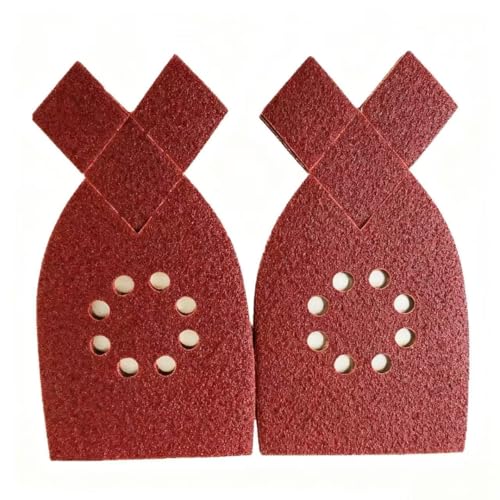 50pcs Large Mouse Detail Sander Sandpaper 8 Holes Hook and Loop Sander Pads for Black and Decker KA220G KA230 Mega Mouse Cyclon Sandstorm Craftsman Sanding Sheets Assortment 40 60 80 100 120 Grit - style: 50pcs 40,60,80,100,120 Grit