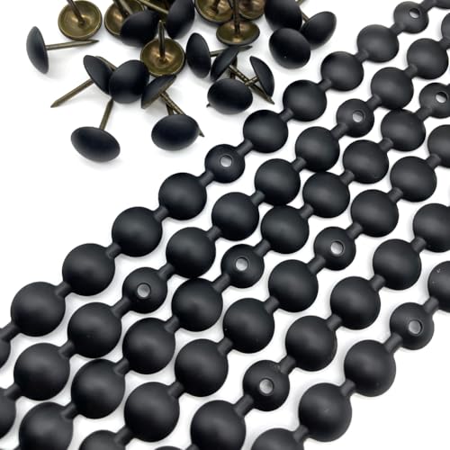 5Meters Upholstery Tacks Strips/Decorative Nail Strings (11mm Matte Black) - color: 11mm Matte Black