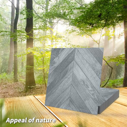 Art3d 30-Pack Herringbone Peel and Stick Floor Tiles (30 Sq.Ft), Grey - color: Herringbone - Grey