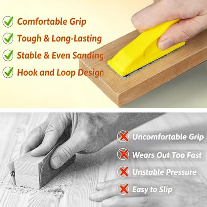 270 PCS Micro Sander, 80-1000 Grit Detail & Mini Sander Block