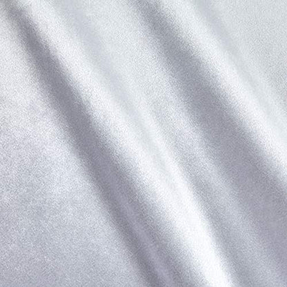 Royal Velvet White, Fabric by the Yard - color: White