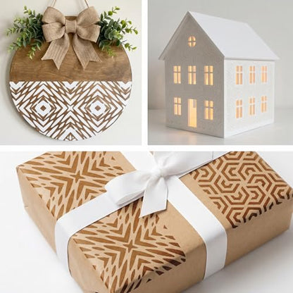 21 Pcs Stencils for Painting, Geometric Painting Stencils