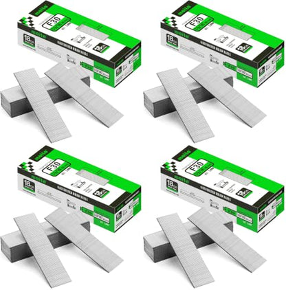 meite Brad Nails 1-3/16-Inch, 18 Gauge Galvanized Brad Nail 5,000 Count F30 for Pneumatic, Electric Brad Nailer Gun (1 Box) (Pack of 4) - size: 1-3/16 Inch (Pack of 4), style: 1 Box
