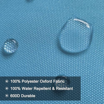 BECHAEO Waterproof Upholstery Canvas Fabric by the Yard, Sky Blue - color: Sky Blue, size: 1 Yard 58" x 36" (Pre-cut)