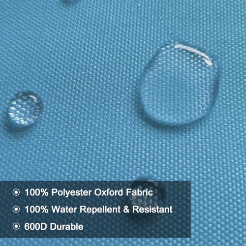 BECHAEO Waterproof Upholstery Canvas Fabric by the Yard, 2 YDS Sky Blue - color: Sky Blue, size: 2 Yards 58" x 72" (Pre-cut)