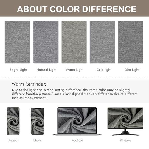 Genina Waterproof Chair Covers for Dining Room,Set of 2,Light Gray - color: Light Gray, size: 2PCS