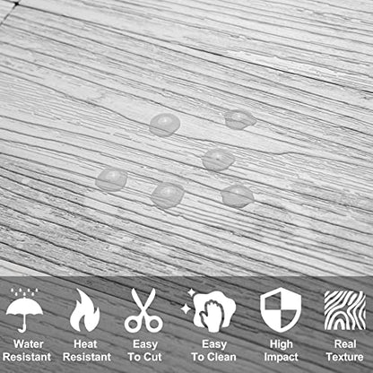 AULIGET 100 Piece Peel and Stick Backsplash PVC Tile, 3 Inch x 6 Inch White Birch Stick on Wall Tiles for Backsplash Kitchen, Bathroom, Laundry Room, Camper, Fireplace - color: White Birch