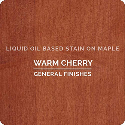 General Finishes Oil Based Penetrating Wood Stain, 1/2 Pint, Warm Cherry - color: Warm Cherry, size: 1 Half-Pint