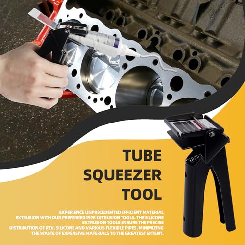 TENGBASE Silicone Extrusion Tool for RTV Tubes, 2.5" Industrial Dispenser - color: Black