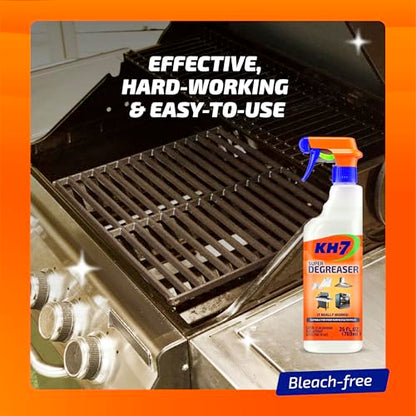 KH-7 Super Degreaser Multipurpose Cleaning Spray: The Heavy Duty All Purpose Cleaner for Your Home, Kitchen, Garage, Car & Laundry | Total Cleaner & Powerful Grease Remover, 26 oz - size: 26 Fl Oz (Pack of 1)