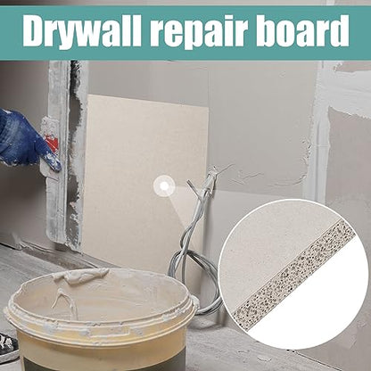 Amylove 1 Pcs 12 x 12 x 1/2 Inch Drywall Repair Panel for Mend Wall, White - color: White, size: 12 x 12 x 1/2 Inch