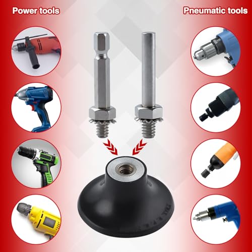 SPEEDWOX Quick Change Disc 50Pcs 2 inch Sanding Discs with 1/4" Disc Pad Holder for Die Grinder Quick Change Discs Abrasives Tool for Surface Prep Polish Burr Rust Paint Removal - style: Quick Change Disc with pad holders