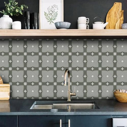 VICCI Tile Stickers, 5.9x5.9 inch, 12Pcs - color: Art-222, size: 5.9x5.9IN*12PCS