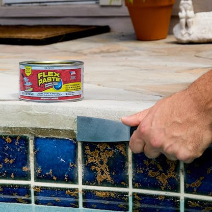Flex Paste Rubberized Waterproof Sealant Paste, Clear, Half-Quart - size: Half-Quart