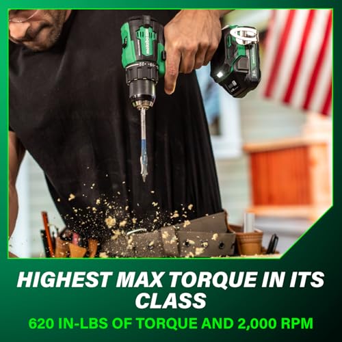 Metabo HPT 18V MultiVolt Cordless Brushless Driver Drill Kit, DS18DEX