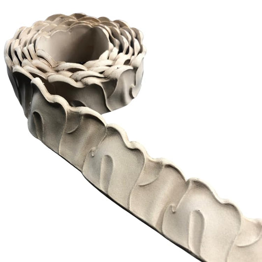 WoodUBend Scalloped Edge Trim TR747-215x4.5cm - Heat Bendable & Flexible Wood Trims - DIY Craft, Furniture & Home Decor - Easy to Apply & Paint - Versatile & Reusable - size: TR747WUB