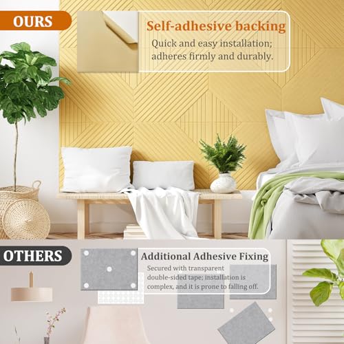 Acoustic Wall Panels, 6 Pack Decorative Art Soundproof Panel