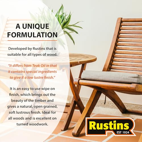 Rustins The Original Danish Oil 1L | 33.8 Fl. Oz. - size: 1000ml