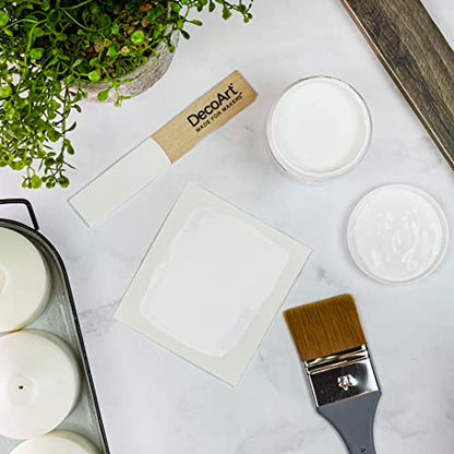 DecoArt Satin Enamels, 3 Color Combo Set, Pack of 3 Jars, Set Contains: 1 Jar - Pure White (8 fl oz), 1 Jar- Dark Denim (8 fl oz), 1 Jar - Classic Black (8 fl oz) - color: Multi