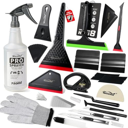 NEWISHTOOL Car Window Tint Tools Kit Vinyl Wrap Tool PPF Squeegee