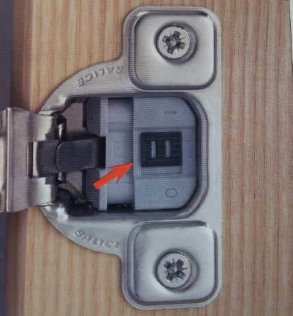 Salice Compact Soft Close Hinge 1/2" Overlay Pack of 10 Hinges with Screws and Bumpers CUP37D9