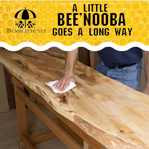 Bee’Nooba Food-Safe Wood Wax Oil – Beeswax & Tung Oil Finish 4 oz - size: 4 Ounce