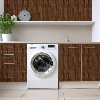 Wood Grain Contact Paper 23.6" x 472" Peel and Stick Wallpaper Brown - color: Brown, size: 23.6" x 472"
