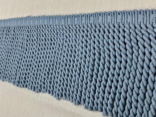 French Blue Bullion Fringe Trim BUF-6-C/41 Width of 6" Upholstery/Drapery/Interior Design/Home Furnishing/Linen
