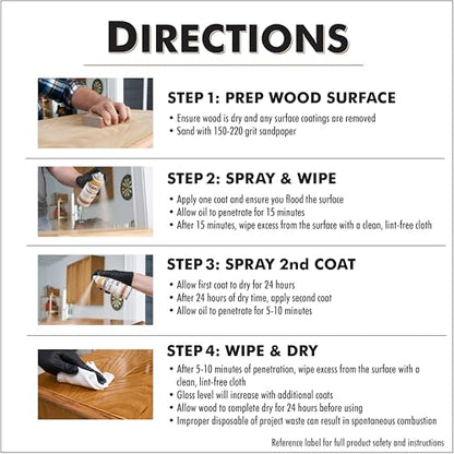 Watco Tung Oil Wood Finish Spray